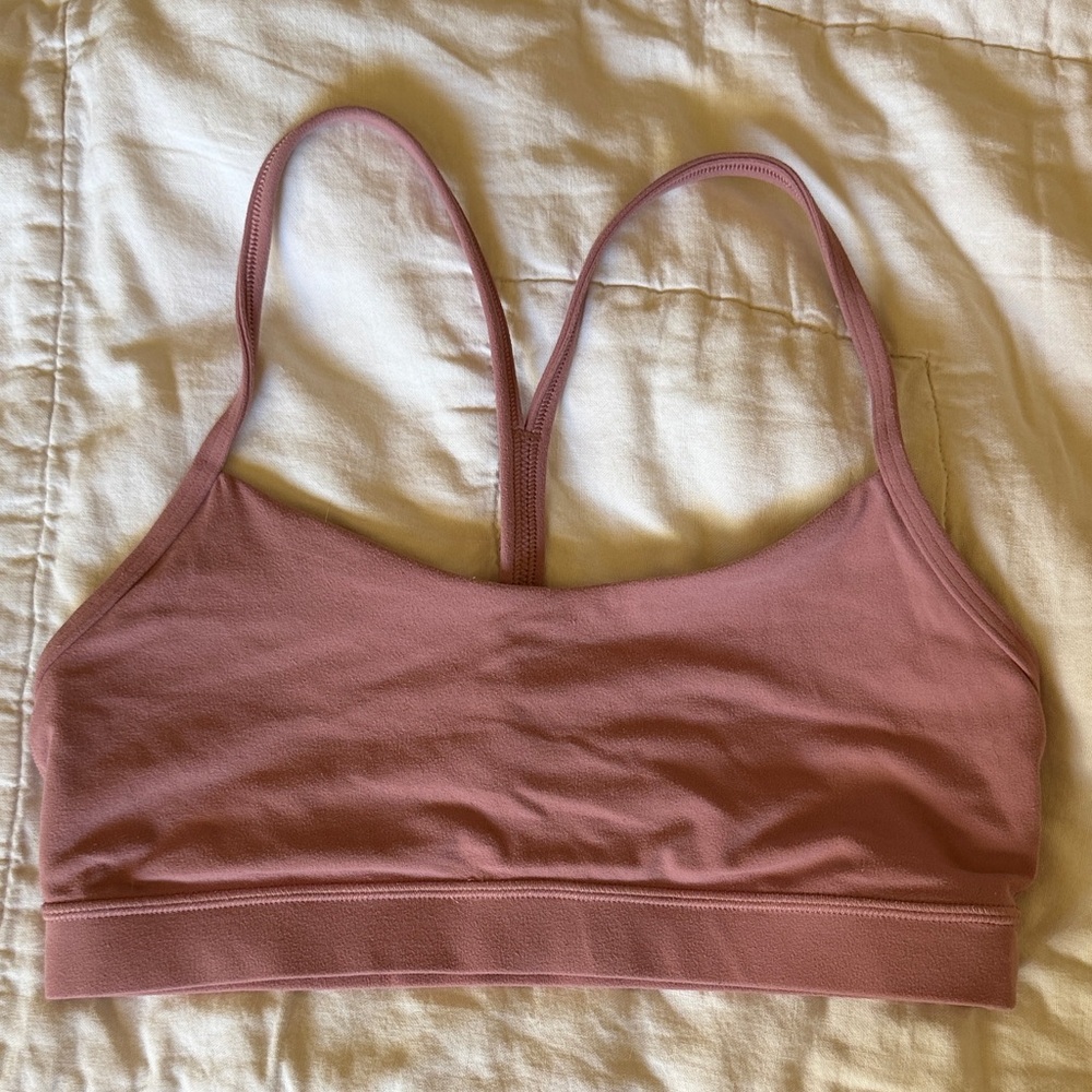lululemon athletica Dusty Rose Flow Y Sports Bra